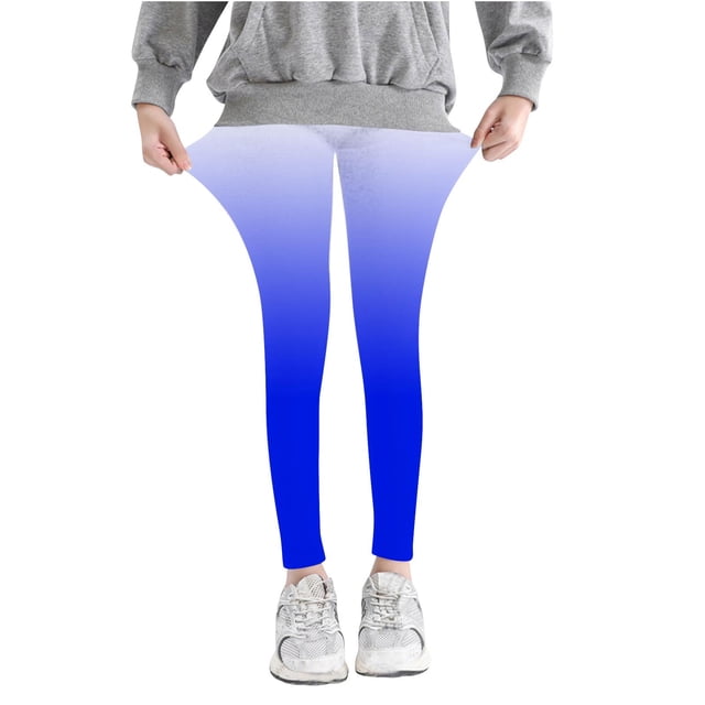 Odeerbi 3-8 Años Niñas Gradient Leggings Mallas Elásticas Pantalones de Verano Cintura Alta Panty Suave