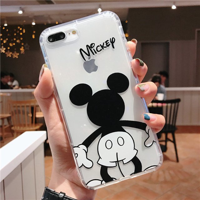 Iphone caso Iphone caso Iphone 11 caso Iphone 11 pro MAX caso Iphone 8 plus caso Iphone 7 plus caso TPU silicona teléfono móvil caso de dibujos animados ratón caso para iPhone11/11pro 11pro MAX X XR X Gao Jiahui unisex
