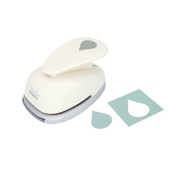 Bira Craft 2 inch Tear Drop Droplets Lever Action Craft Punch for Paper Crafting Scrapbooking