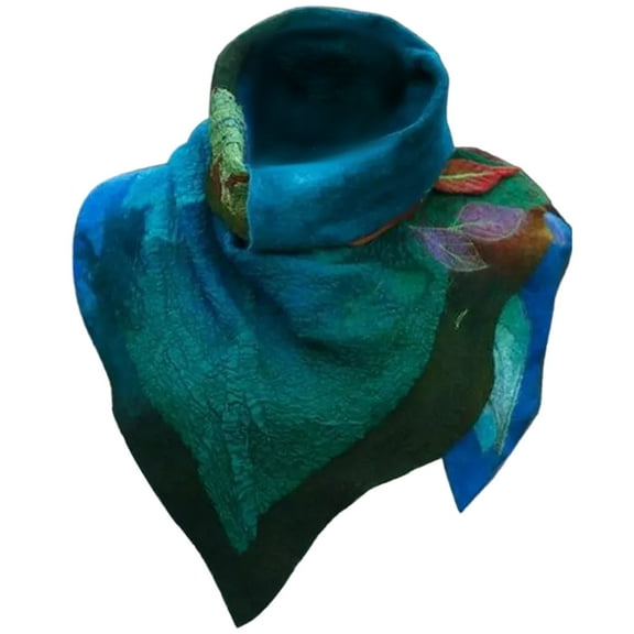 LIJCC Women'S Irregular Neck Scarf Scarve Tassel Folk-Custom Women Travel Wrap Scarf Lady Shawl Print Scarf Knitted Scarf