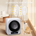 thumbnail image 5 of Holaki 850W, 1.5 cu. ft. Portable Compact Electric Laundry Dryer, Cloth Dryer, Stainless Steel Tub, UV Sterilizaiton,Digital Touch Panel, for Home/Apartment/Dorms, 5 of 6