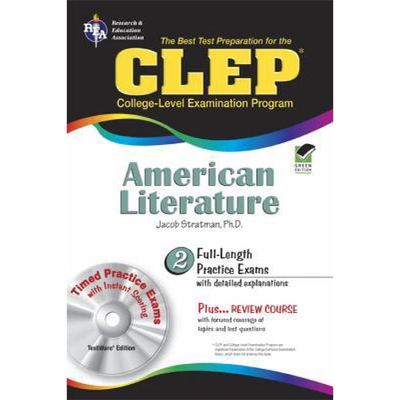 Pre-Owned CLEP American Literature w/CD (CLEP Test Preparation) (Paperback) 073860559X 9780738605593