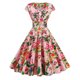 thumbnail image 1 of WILLBEST Vestidos Casuales para Mujer Verano Vestido de Fiesta Informal con Cuello En V y Manga Corta de Los Años 50 para Mujer Grande​​, 1 of 3