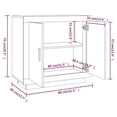 thumbnail image 4 of vidaXL Sideboard Smoked Oak 80x40x75 cm Engineered Wood, 4 of 5