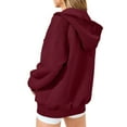thumbnail image 3 of fheaev Hoodie Sweatshirt For Womens Oversized V-Neck Long Sleeve Sweatshirts Hoodie Pullover Sweaters Casual Comfy Fall Outfits Fashion Teen Girls Y2K, 3 of 6