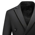 thumbnail image 4 of IYTR Men's Double Breasted Suit Slim Blazer Wedding Party Business Suits Formal Tuxedo 2 Piece Set Black XXXXXL, 4 of 6