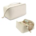 thumbnail image 2 of Bolsa de maquillaje grande de Nécessaire Cosmetics, espaciosa, color crema, para mujer, 2 of 8