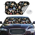 thumbnail image 2 of Balery Mushrooms And Autumn Leaves Windshield Sun Shade, Car Front Window Sunshade Cover ,Automotive Interior Portected Blocks Uv Rays For Car Pickup Truck Suv Accessories- Small, 2 of 7