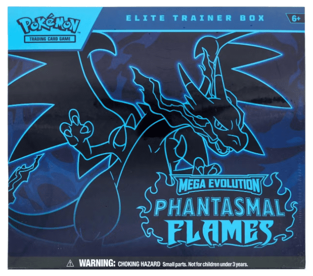 Pokemon TCG: Mega Charizard X ex UPC, Mega Evolution - Phantasmal Flames ETB, Mega Evolution - Phantasmal Flames BB, & Phantasmal Flames Booster Box!