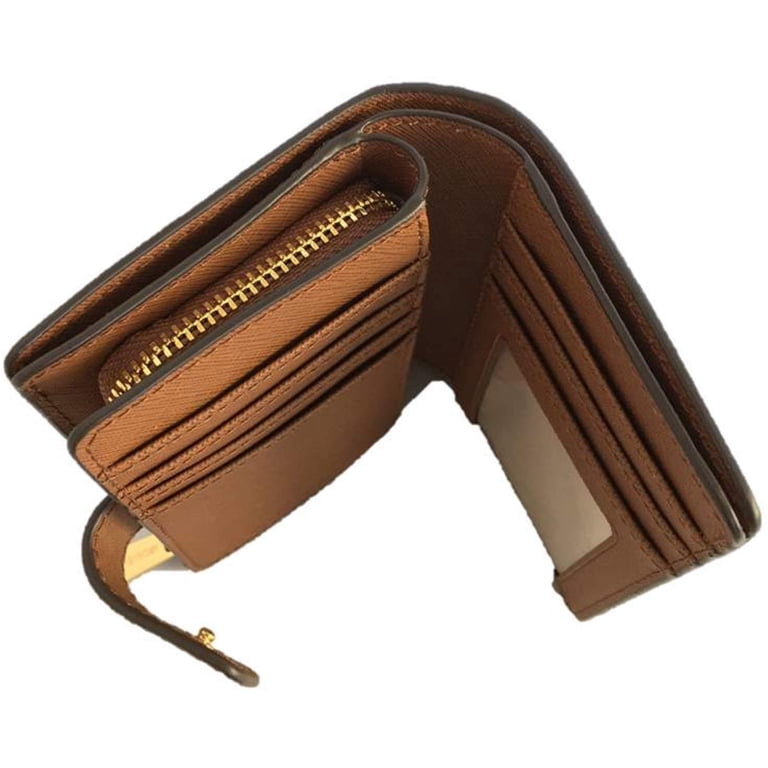 Michael Kors Women's Bifold Wallet, Medium, Brown, Jet Set Travel