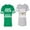 Men Green / Women Heather, variant on Keep Calm King Queen Matching Couple Cotton Jerseys (Men Green / Women Black) (Men S / Women S)