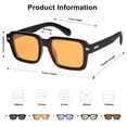 thumbnail image 4 of Pett Retro square polarized sunglasses for men and women, 4 of 4