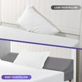 thumbnail image 3 of King Size Bed Wedge Pillow for Headboard/Bed Wedge Gap Filler/Mattress Gap Filler/Wedge Pillow Headboard to Close The Gap (0-6") Between Your Headboard and Mattress, (Grey 76"x10"x7"), 3 of 7