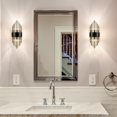 thumbnail image 4 of SAMTEEN Crystal Modern Wall Sconces Black Glass 2-Light LED Incandescent Fixture, 4 of 4
