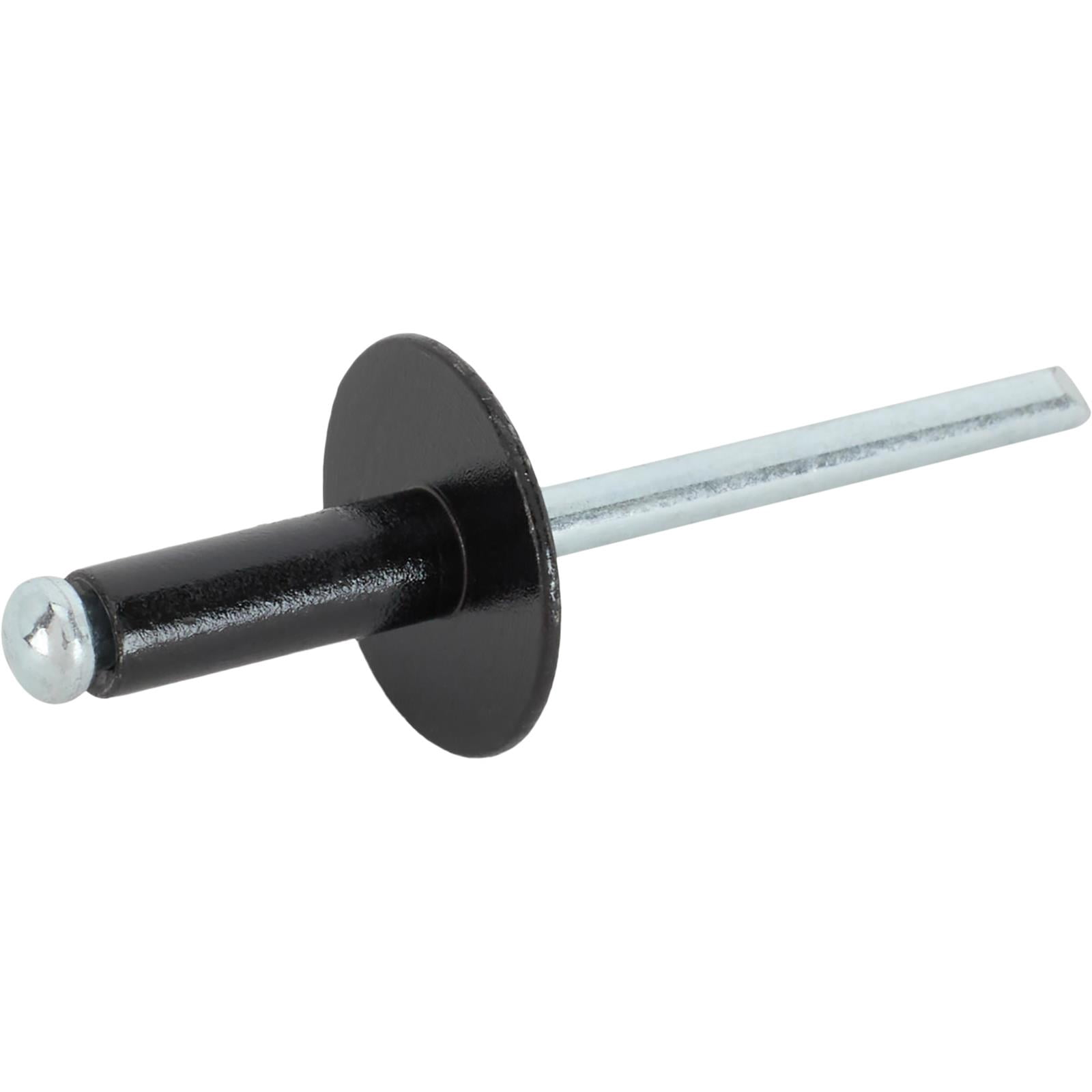 Tru Rivet 3/16 Large Head, Flat Blk, Alum., Box of 250