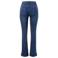 thumbnail image 7 of EHQJNJ Button Fly Jeans for Women Womens Pull On Jeans Women's Boot Cut Jeans High Waisted Elastic Brushed Lined Pants Flare Jeans Jeans Thermal Pants Winter Clothing, 7 of 7