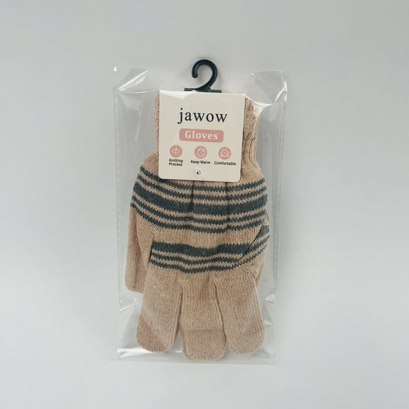 jawow Knitted Gloves Winter Warm Gloves for Women Outdoor Winter Gloves