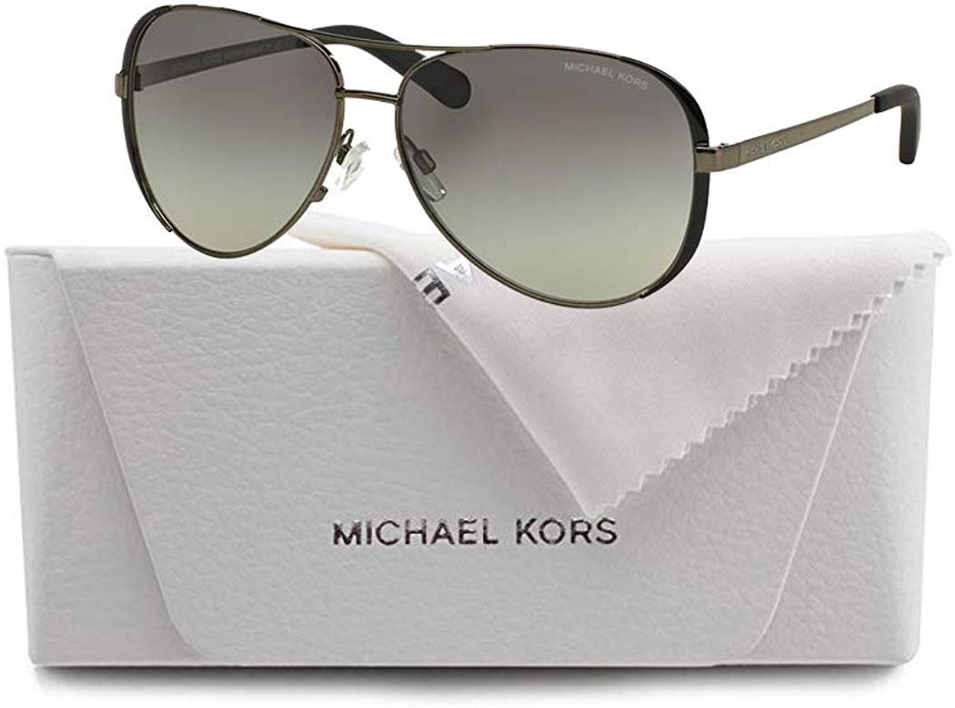 Michael Kors MK5004 CHELSEA Aviator 101311 59M Gunmetal/Black/Grey Gradient Sunglasses For Women +FREE Complimentary Eyewear Care Kit - image 3 of 5