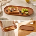 thumbnail image 6 of Szubyfq Fruit Serving Tray, Stackable Unbreakable Small Serving Plate, Durable Decorative Ellipse Platter for Kitchen Fruit Vegetables Desserts Cake Home Decor 9 x 5 Inch, 6 of 6