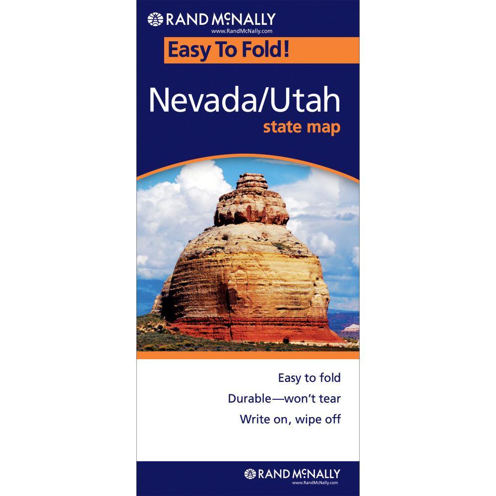 Easyfinder S: Rand McNally Easy to Fold: Nevada & Utah (Laminated Fold Map) (Other)