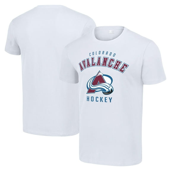 Men's Starter White Colorado Avalanche Logo T-Shirt