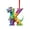 K, variant on H 2D Dinosaur Shape Christmas Tree Ornament With Letter F For Kids Holiday Decoration Gift Idea For Family Friends Festive Party 0.03 Lb