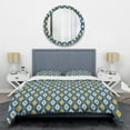 thumbnail image 1 of Designart « Motif Abstrait Rétro II » Ensemble de Housse de Couette Style Mi-Siècle, 1 of 4