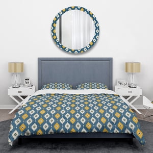 Designart 'Retro Abstract Pattern II' Mid-Century Duvet Cover Set