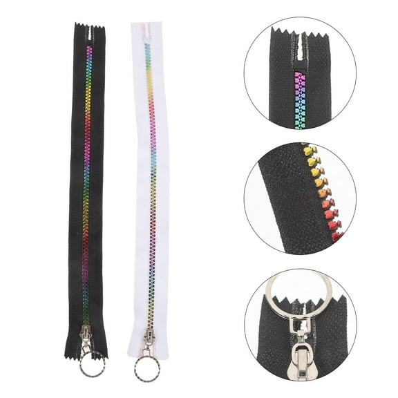Luxshiny 10Pcs Durable Separating Zippers for Clothes, Bags and Sewing Replacement Use