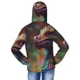 thumbnail image 4 of Cauagu Rainbow Scales Fantasy Dragon Print Sun Protection Jacket for Teen,Full-Zipper Long Sleeve Sun Shirts with Pockets UV Hoodie Shirts Outdoor Athletic Jacket-Medium, 4 of 7