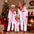 thumbnail image 6 of Fgnfyis Family Christmas Pajamas Long Sleeve Button Down Cozy Soft 2 Piece Set Sleepwear Loungewear, 6 of 6