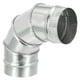 thumbnail image 1 of Conector de tubo de conducto en ángulo de 90 grados de 4" OD de Uxcell, conector ajustable para chimenea de ventilación HVAC, 1 of 6