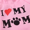 thumbnail image 4 of Ropa para perros I Love My Mom Sudadera con capucha estampada Sudadera para cachorro Ropa cálida para cachorros Sudadera con capucha, 4 of 6