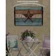 thumbnail image 6 of Outdoor TV Cover 30 to 32 Inch Weatherproof, Farmhouse Barn Star Waterproof TV Screen Protector for Outside Decor with Zipper and Pocket 30"L x 19"H&nbsp; , Rustic Brown Teal Wood Texture, 6 of 7