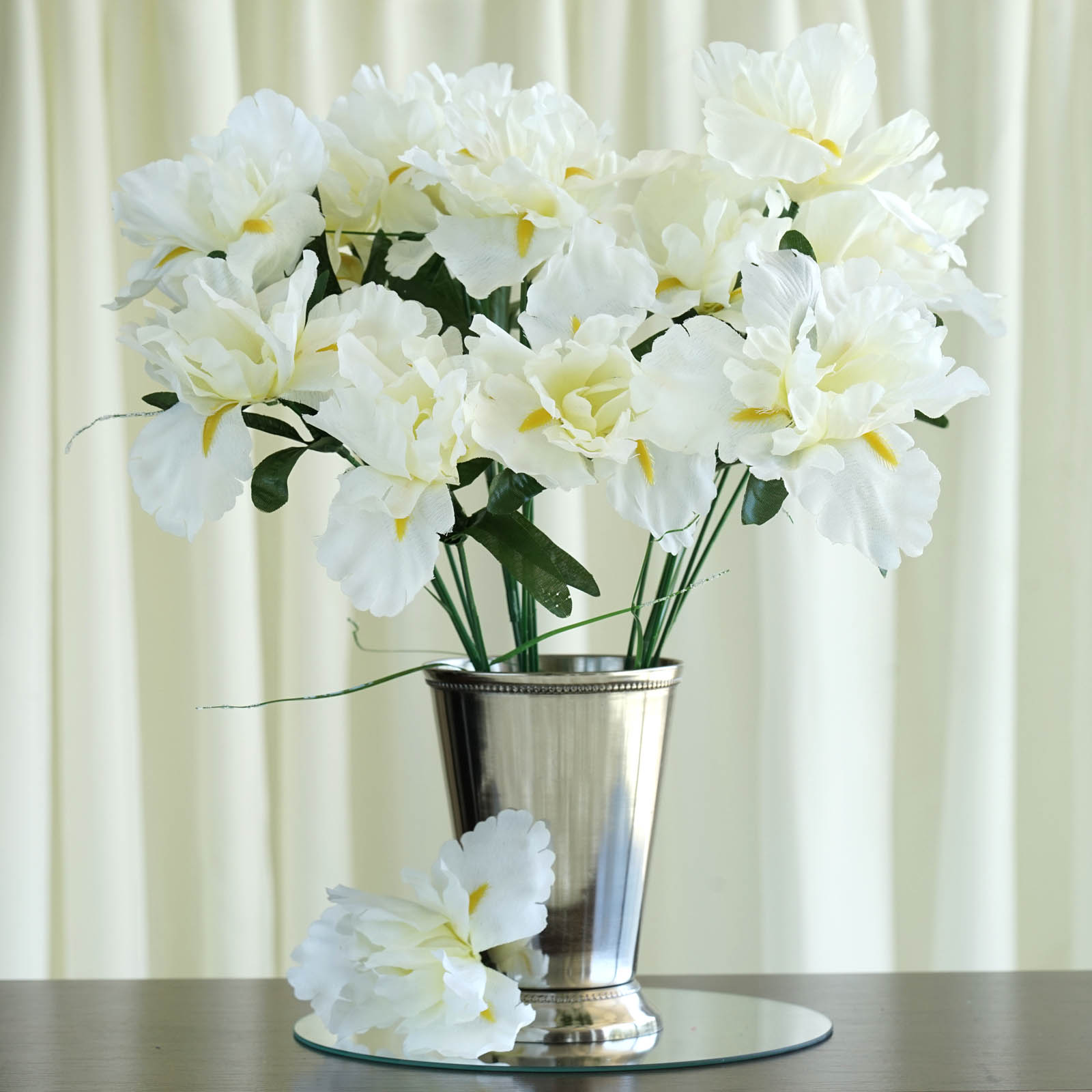 Efavormart 60 pcs Artificial IRIS Flowers for DIY Wedding