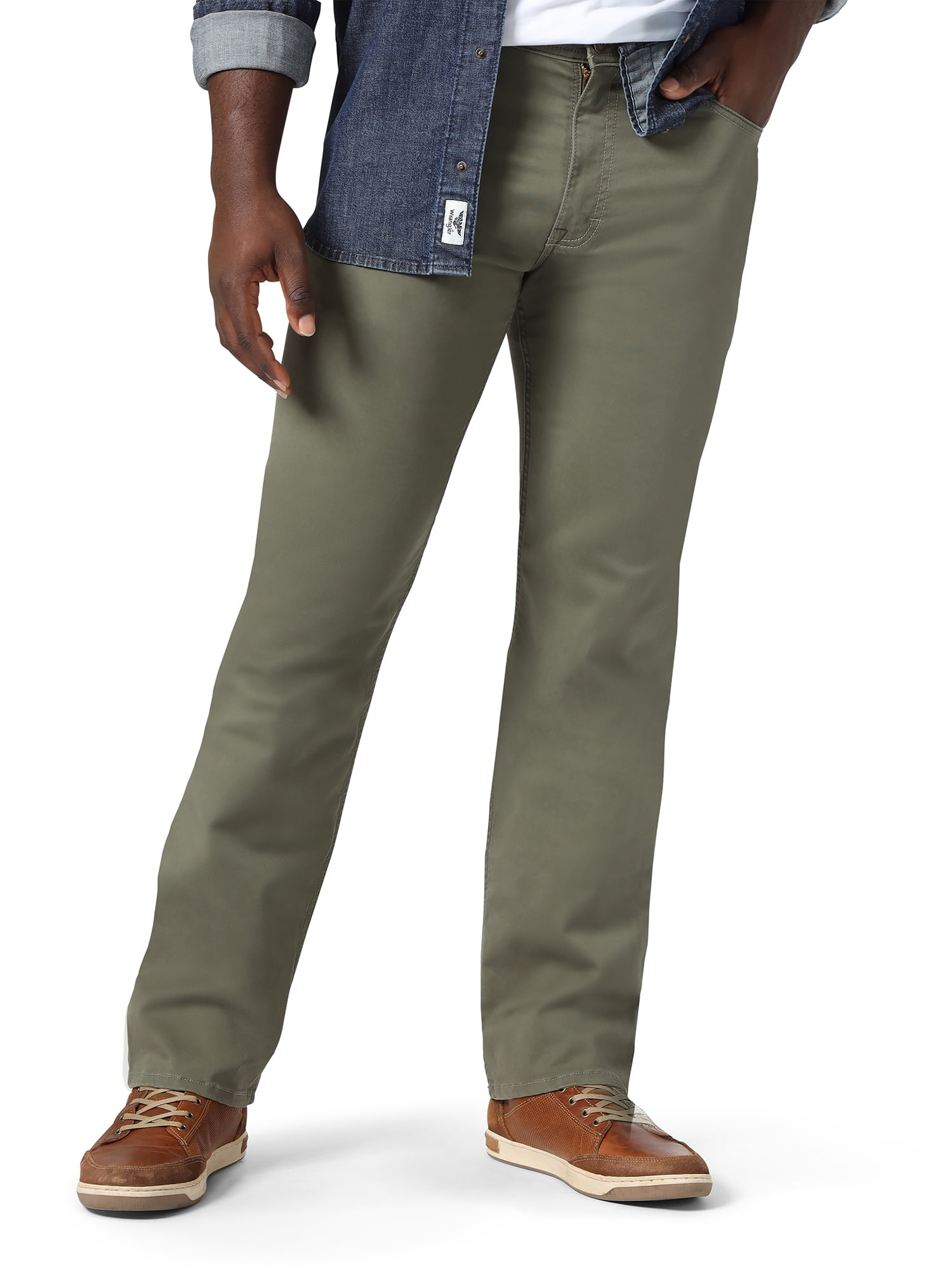 Essentials Mens Relaxed-Fit 5-Pocket Stretch Twill Pant 