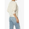 thumbnail image 4 of TheMoogan Women's Closet-Essential Drapey 3/4 Dolman Sleeve Boat Neck Relaxed Ribbed Top, 4 of 7