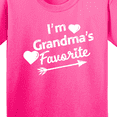 thumbnail image 4 of Inktastic I'm Grandma's Favorite with Arrow and Hearts Youth T-Shirt, 4 of 5