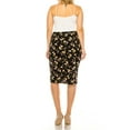 thumbnail image 4 of Women's Plus Size Casual Pull On High Waist Printed Midi Pencil Skirt, 4 of 4