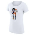 thumbnail image 2 of Women's G-III 4Her by Carl Banks White Chicago Bears Football Girls Graphic Fitted T-Shirt, 2 of 3