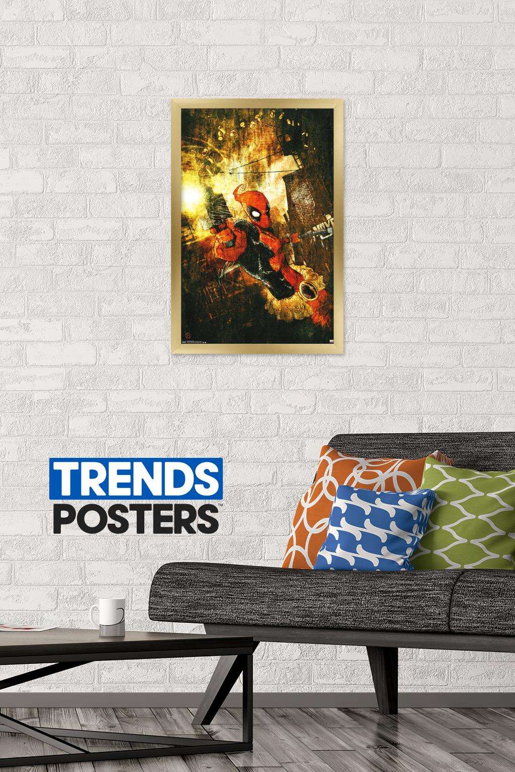 Marvel Comics - Deadpool - Shells Wall Poster, 14.725" x 22.375", Framed