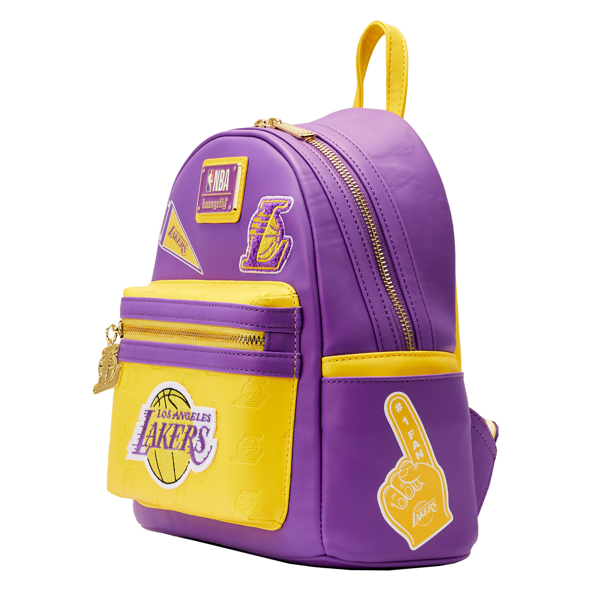 Loungefly Los Angeles Lakers Patches Mini Backpack - image 2 of 7
