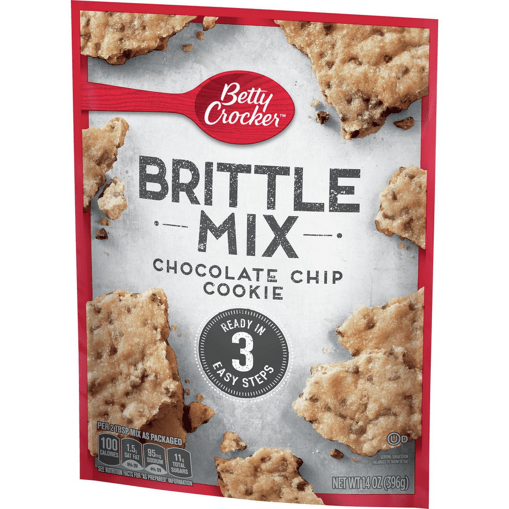 Betty Crocker Brittle Mix, Chocolate Chip Cookie, 14 oz