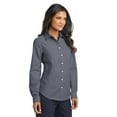 thumbnail image 4 of Port Authority Ladies SuperPro Oxford Shirt-M (Black), 4 of 6