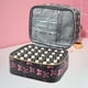 thumbnail image 1 of Estuche organizador de esmaltes de uñas, estuche de , caja de suministros con asa, cierre de cremallera, versátil bolsa de cosméticos, accesorio Negro, 1 of 10