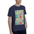 thumbnail image 2 of Bingfone Cute Dinosaur Men'S Loose Fit Short-Sleeve Pocket T-Shirt, 2 of 7