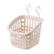 thumbnail image 1 of JINESXIAO - Cesta de ducha colgante de plástico con gancho para baño, cocina, almacenamiento, 1 of 1