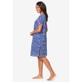 thumbnail image 3 of Dreams & Co. Plus Size Short Henley Sleepshirt, 3 of 6