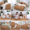 thumbnail image 6 of Boho Yellow Flowers Bedding 3 Piece Duvet Cover Set Twin Size, Spring Abstract Watercolor Floral Leaf Microfiber Comforter Cover with Zipper Closure & Pillowcases, Wrinkle & FadeResistant Quilt Cover, 6 of 9