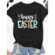 thumbnail image 3 of Camiseta de mujer Ropa de verano básicaCasual Comfort, Women's Easter Bunny Print T-Shirt, Casual Crew Neck Short Sleeve Top, Medium StretcCamisetas de verano para mujer, manga corta, cuello redondo, 3 of 7